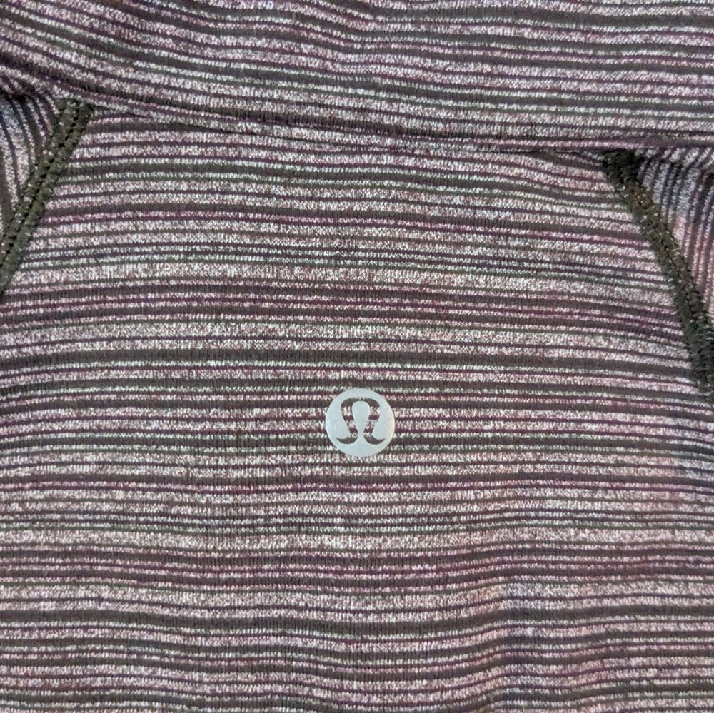 Medium Lululemon Striped Quarter-Zip - Picture 12 of 13